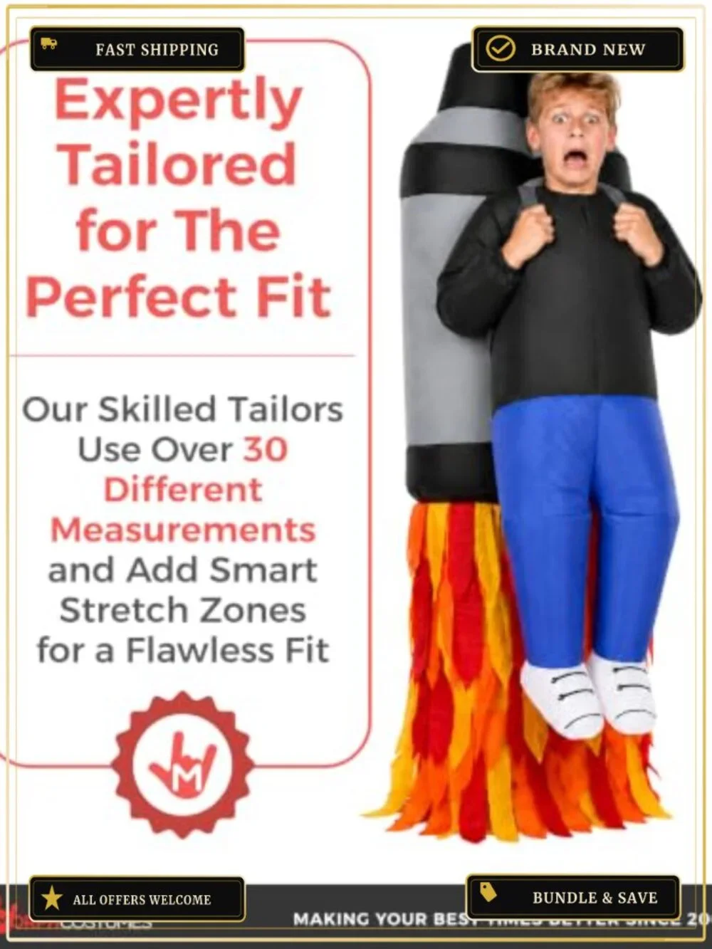Inflatable Jetpack Costume Kids Blow Up Halloween Space Suit Toy Fan